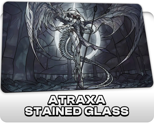 Atraxa Stained Glass | DeckTutors Playmat | 14x24" / 35x60cm