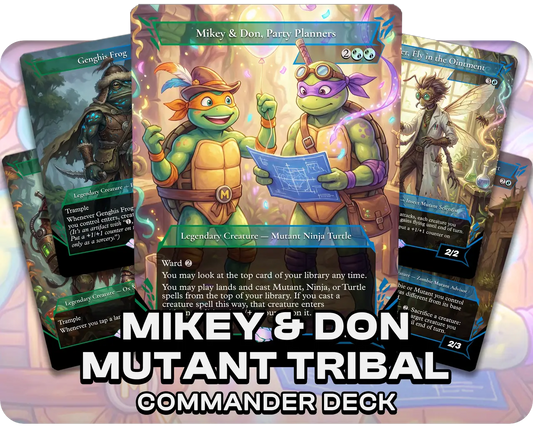 Mikey & Don, Party Planners | Mutant Tribal | Commander Deck