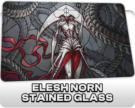 Elesh Norn Stained Glass | DeckTutors Playmat | 14x24" / 35x60cm