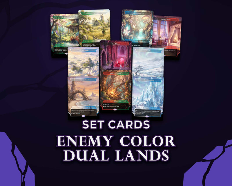 Enemy Color Dual Lands | DeckTutors Set (50 Cards)