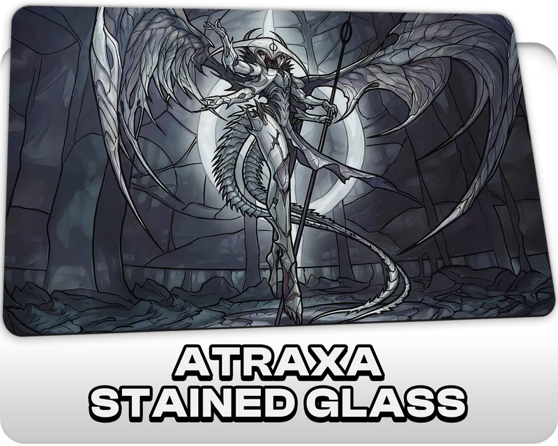 Atraxa Stained Glass | DeckTutors Playmat | 14x24" / 35x60cm
