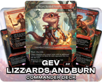 Gev, Scaled Scorch | Lizzards and Burn | Commander Deck
