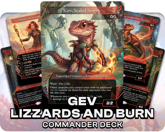 Gev, Scaled Scorch | Lizzards and Burn | Commander Deck