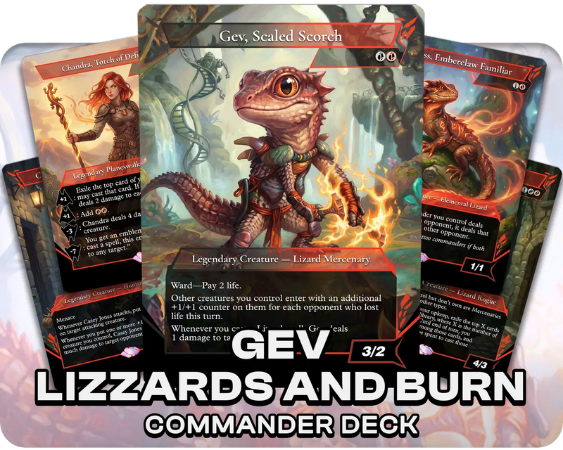 Gev, Scaled Scorch | Lizzards and Burn | Commander Deck