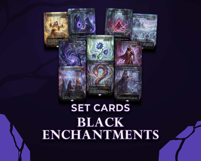 Black Enchantments | DeckTutors Set (50 Cards)