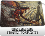 Urabrask Stained Glass | DeckTutors Playmat | 14x24" / 35x60cm