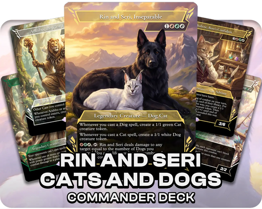 Rin and Seri, Inseparable | Cats and Dogs | Commander Deck