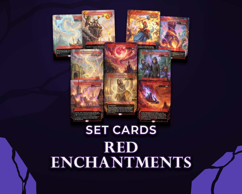 Red Enchantments | DeckTutors Set (50 Cards)
