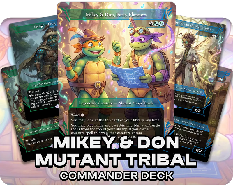 Mikey & Don, Party Planners | Mutant Tribal | Commander Deck