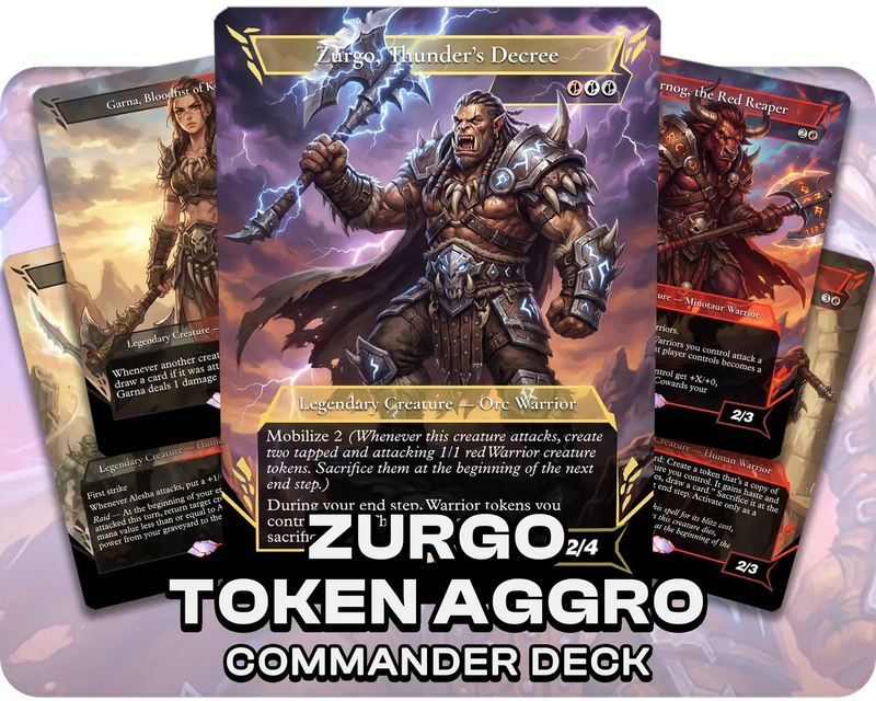 Zurgo, Thunder's Decree | Token Aggro | Commander Deck