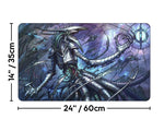 Jin-Gitaxias Stained Glass | DeckTutors Playmat | 14x24" / 35x60cm