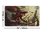 Urabrask Stained Glass | DeckTutors Playmat | 14x24" / 35x60cm